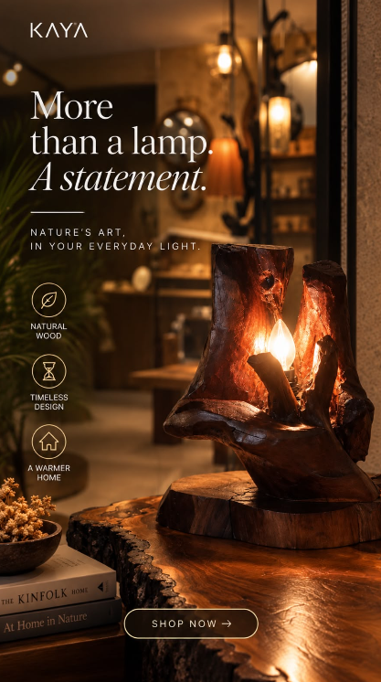 Kaya Volcano Table Lamp