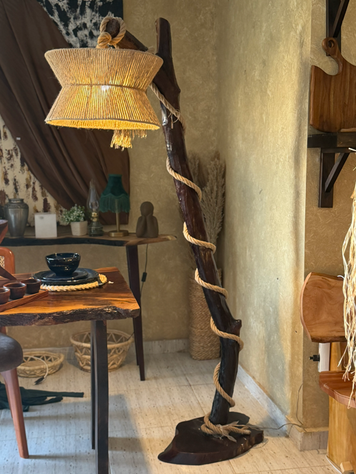 Kaya Wooden Floor Lamp