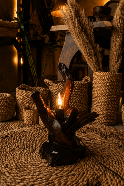 Kaya Wooden Table Lamp