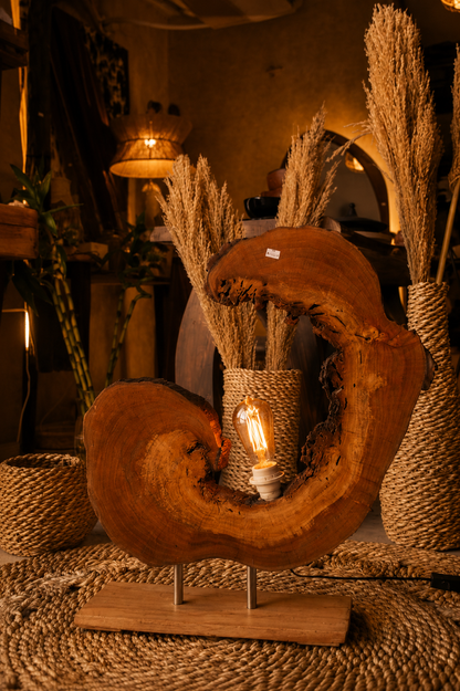 Kaya Wooden Table Lamp